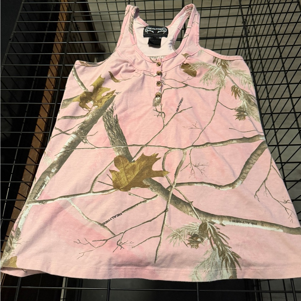 Realtree Pink and Brown Camo Tank Top
